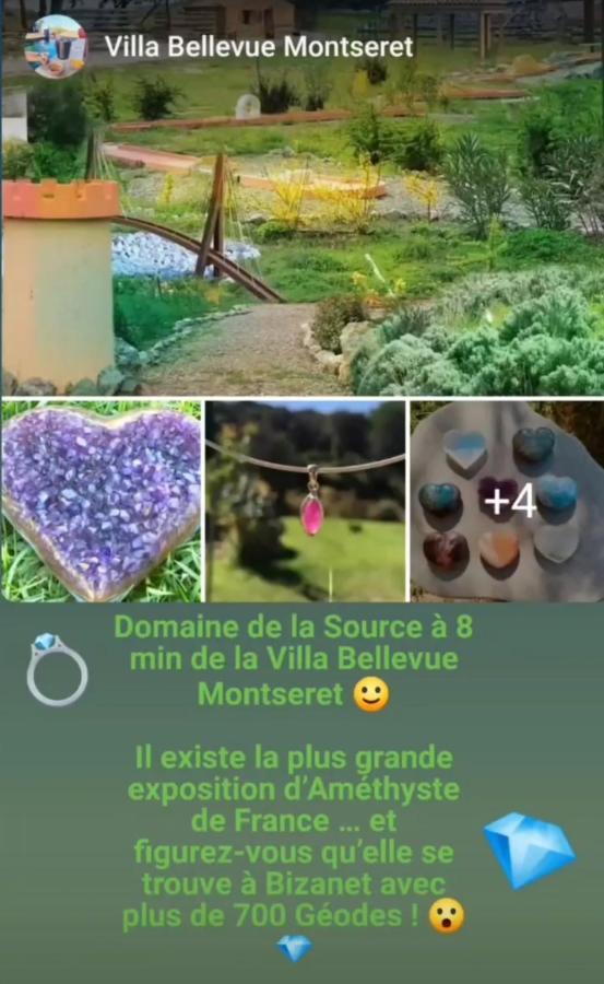 Villa Entiere Bellevue - Balneo - Piscine - Clim Montséret المظهر الخارجي الصورة